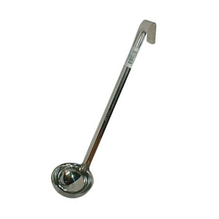 APW Wyott&reg; 12-5/16" Stainless Steel 1 Oz. One-Piece Ladle