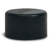 Central Specialties Black Replacement 1" End Cap for Tray Stands