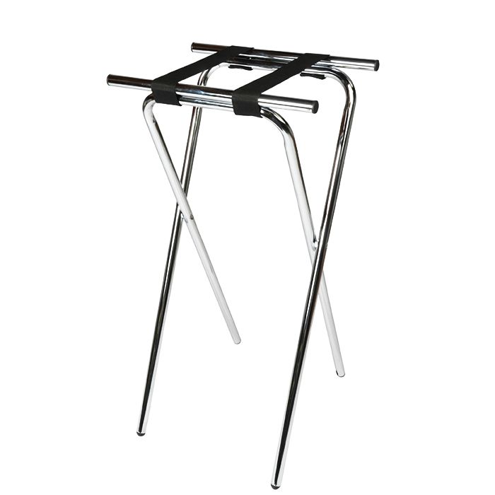 Central Specialties Deluxe Chrome Steel 36" Extra Tall Tray Stand