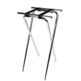 Central Specialties Deluxe Chrome Steel 36" Extra Tall Tray Stand