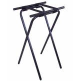 Central Specialties 31"H Deluxe Black Tubular Steel Tray Stand