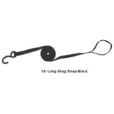 Black Cart Strap for Shopping Cart Retrieval, 15'