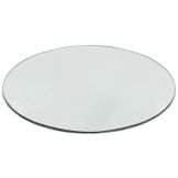 Carlisle&reg; MirAcryl&trade; 24"x16" Mirrored Oval Tray