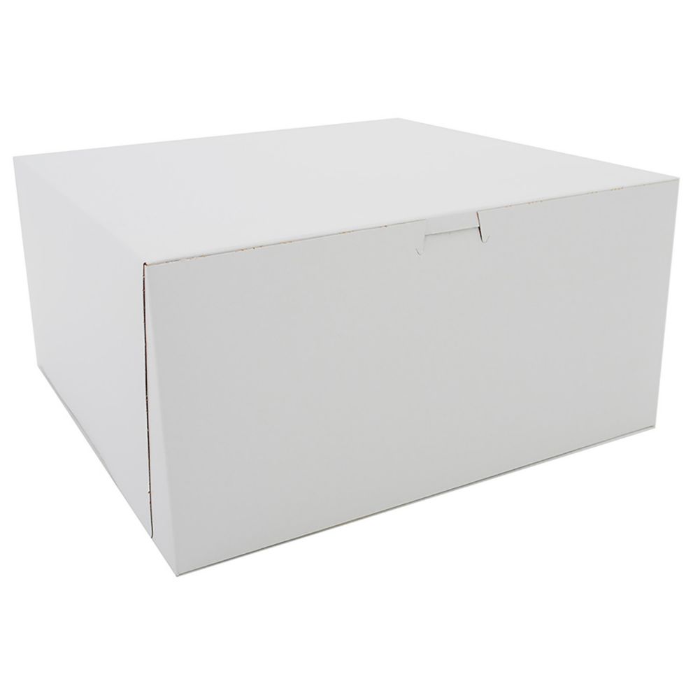 Southern Champion Tray 12" x 12" x 6" White Bakery Box