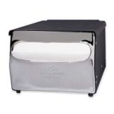 Georgia Pacific MorNap&reg; Black / Chrome Napkin Dispenser