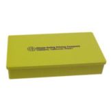Yellow Hinged Lid Plastic Box