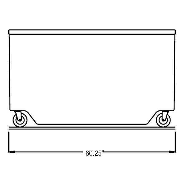 Randell&reg; 60" x 30" x 35" Enclosed Base Utility Unit