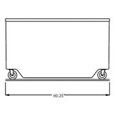 Randell&reg; 60" x 30" x 35" Enclosed Base Utility Unit