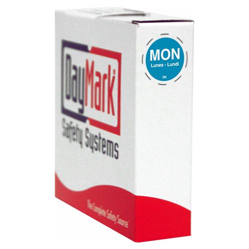 DayMark DuraMark&trade; Boxed &frac34;" Monday Day Circle