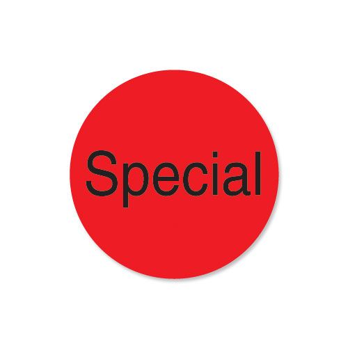 DayMark DuraMark Red 1" "Special" Deli Label