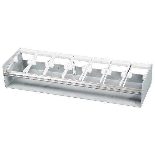 DayMark White Plastic 2" 7-Slot Label Dispenser