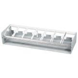 DayMark White Plastic 2" 7-Slot Label Dispenser