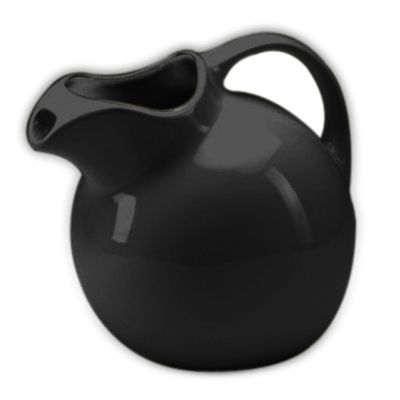 Hall&reg; China Black 2 Qt. Ice Pitcher with Ice Lip