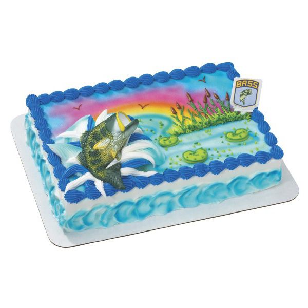 Bass Trophy Magnet Deco-Set