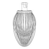 Berkel Wire Whip for FMS30/40 Mixers 20 Quart Mixing Bowls