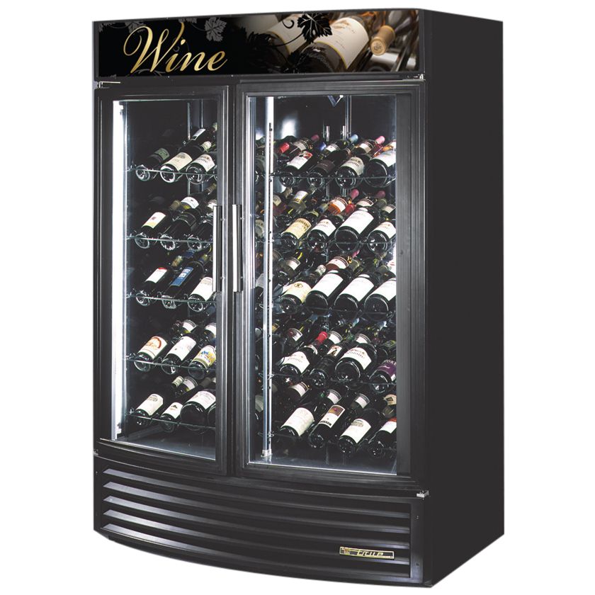 True&reg; Glass Door Radius Front Wine Merchandiser, 49 Cubic Ft