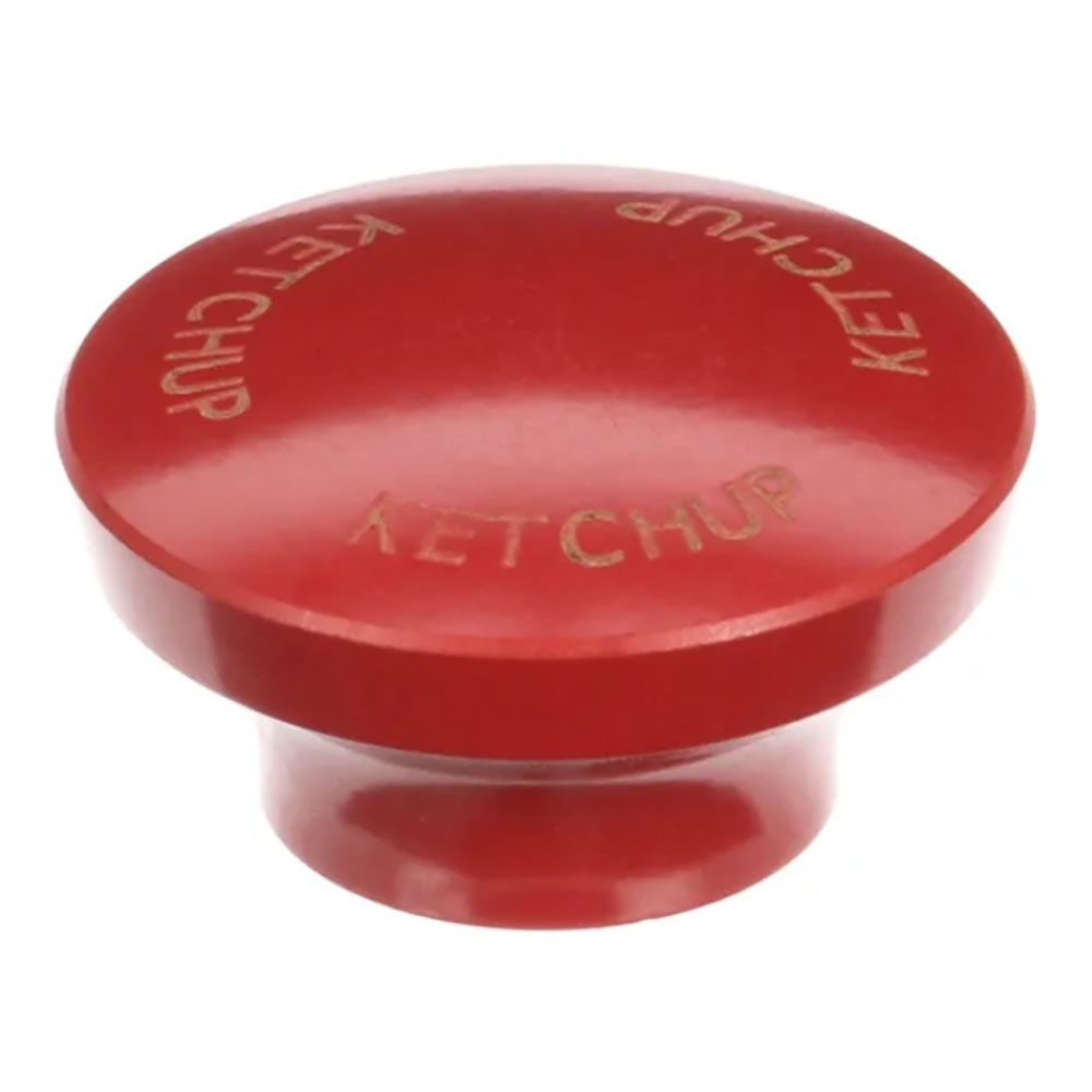 Server Red Imprinted "Ketchup" Pump Knob