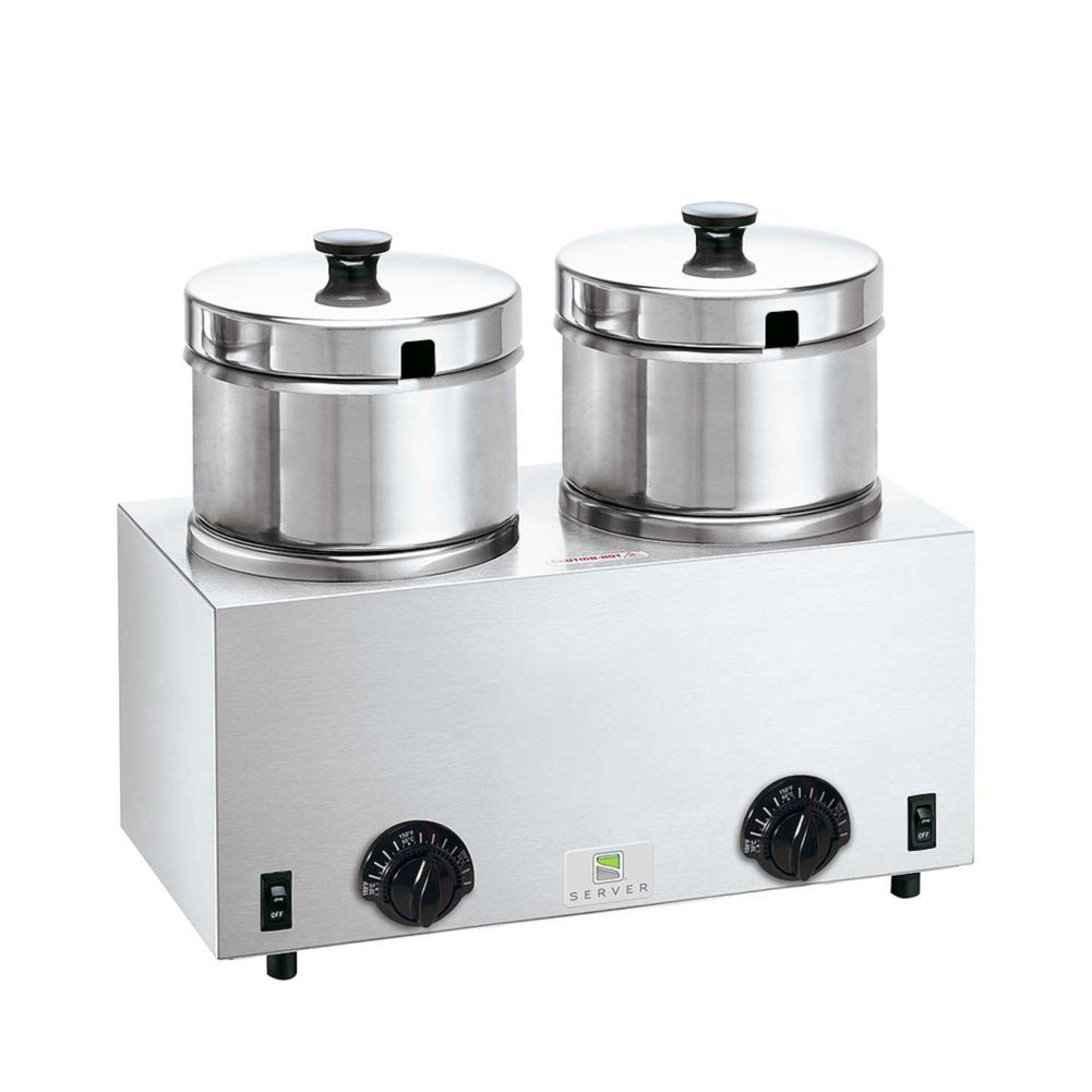Server Twin Food Server with 4 Qt. Insets, Twin FS-4 81200