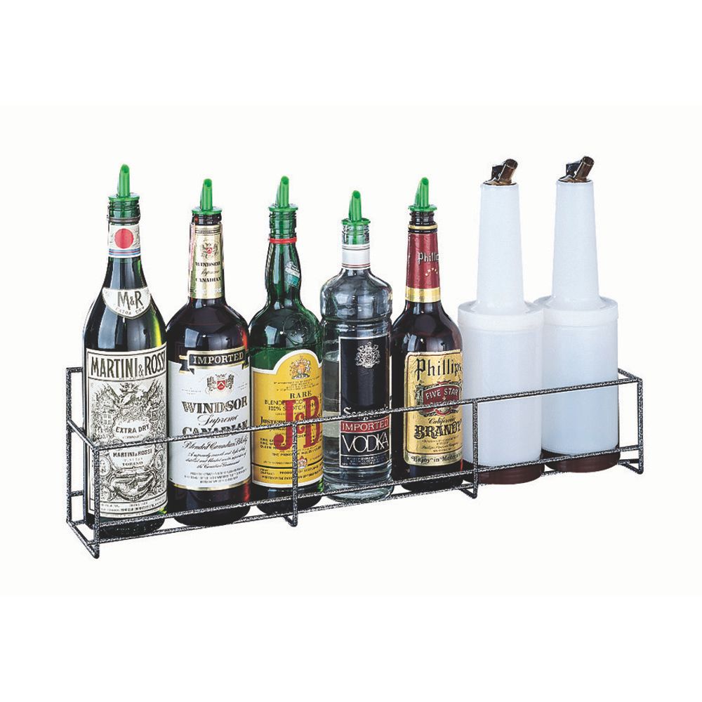 San Jamar&reg; 6-Bottle Wire Speed Rack - B5624SG