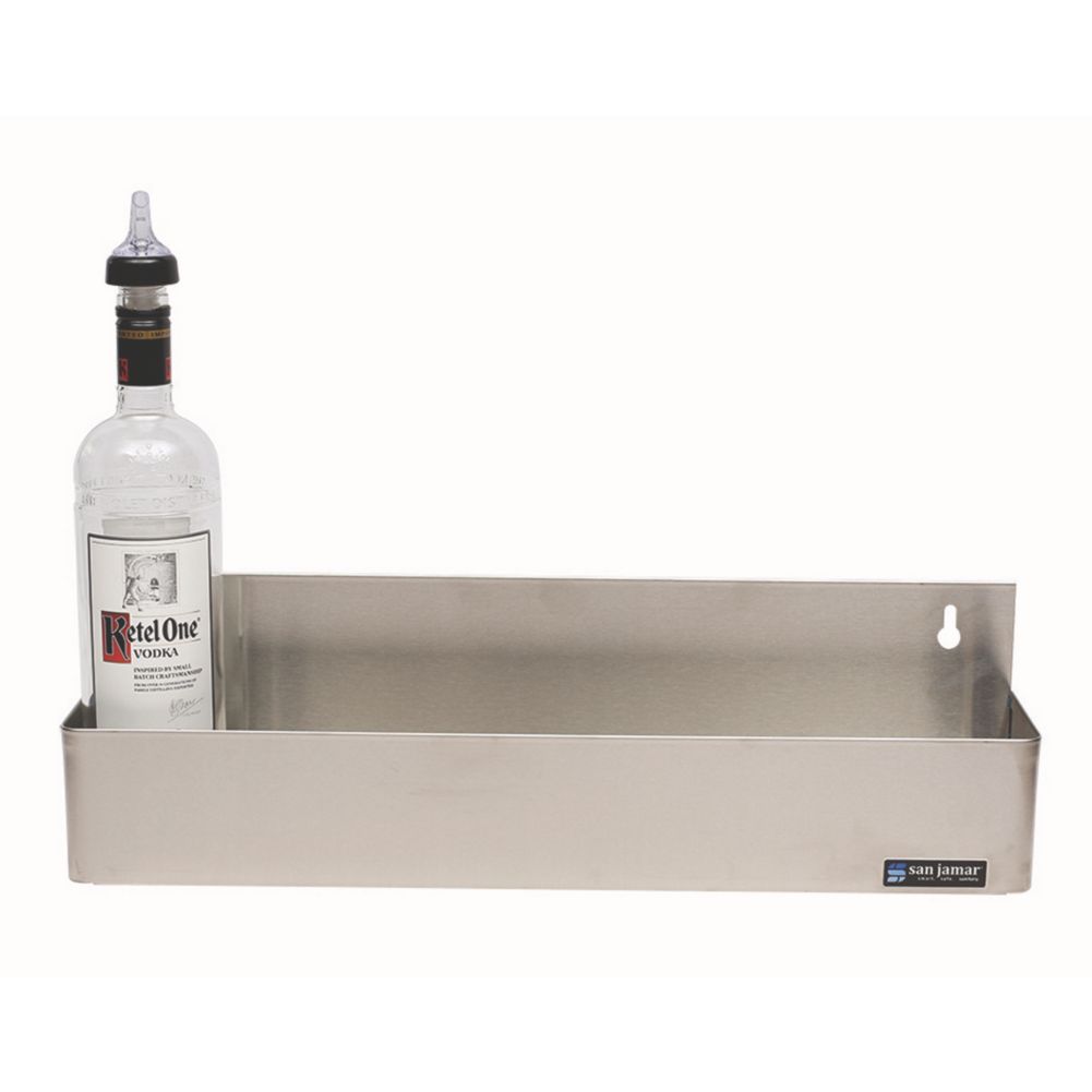 San Jamar&reg; 5-Bottle Stainless Steel Speed Rack