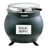 Server 7 Qt. Kettle Shaped Soup Warmer, Black, KS 84290