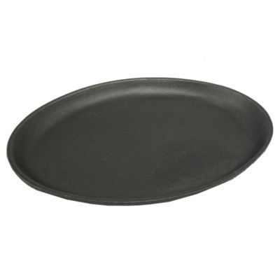 New-Style Oval Cast Iron Serving Griddle w/o Handles, 10 x 7