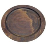 Tomlinson 10" Round Wood Underliner, Walnut Finish