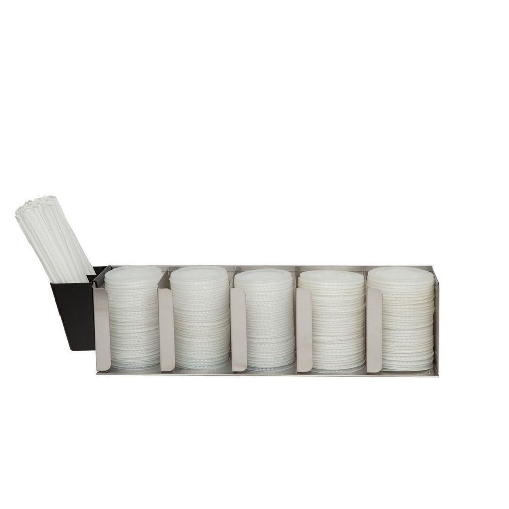 San Jamar&reg; 5-Stack Adjustable Lid Organizer