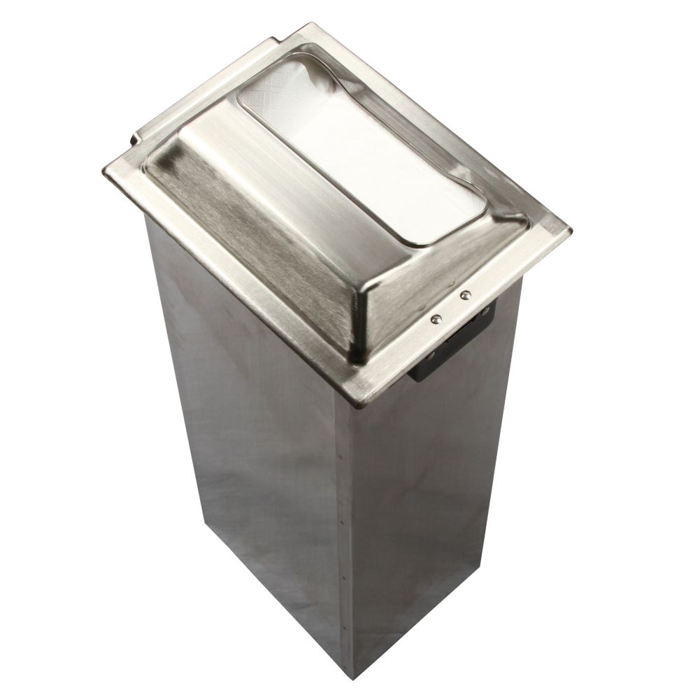 San Jamar&reg; Satin Chrome In-Counter Napkin Dispenser