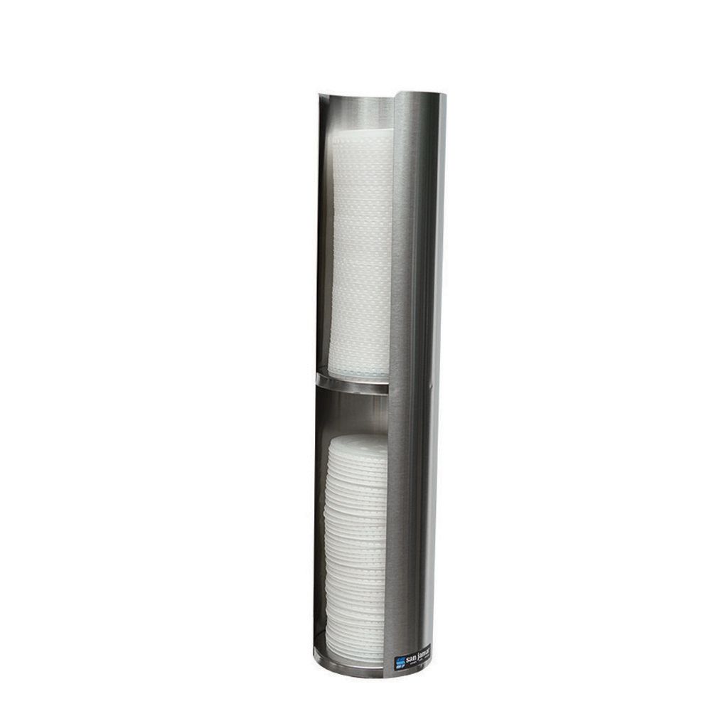 San Jamar&reg; Wall Mount Lid Dispenser for 24-46 Oz. Lids