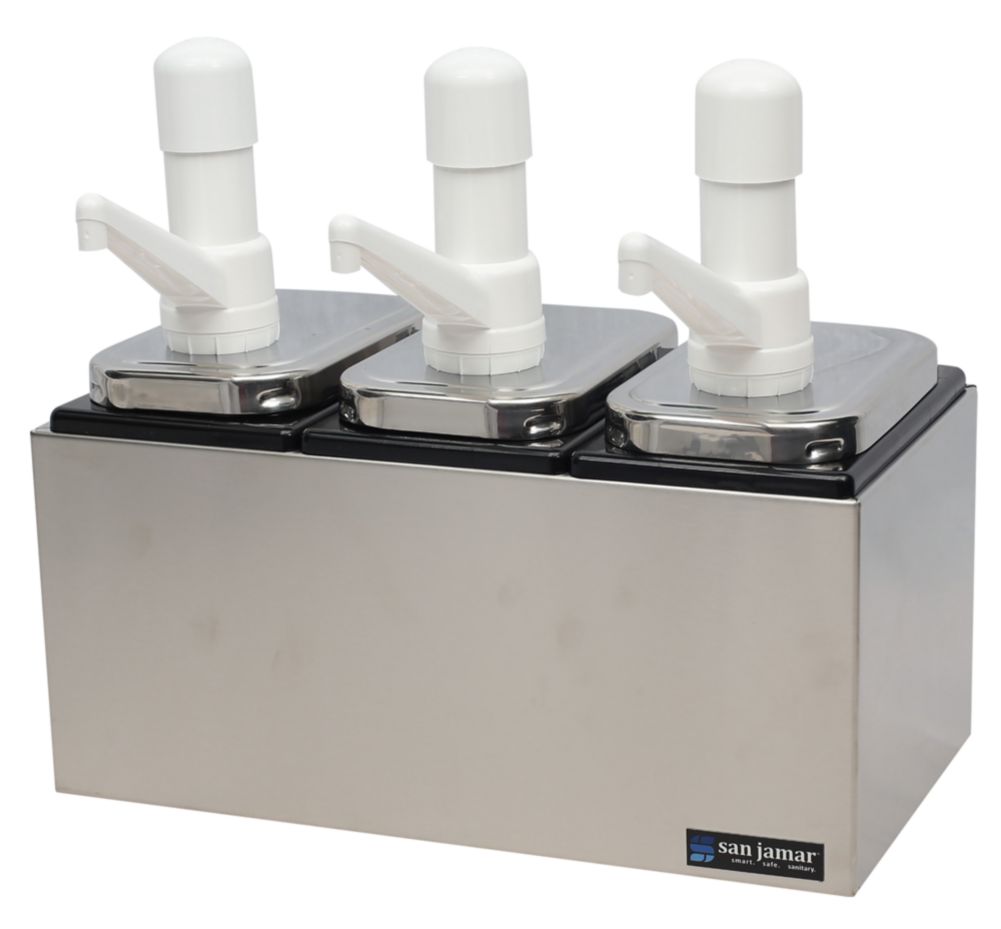 San Jamar&reg; Stainless Steel Condiment Pump Service Center
