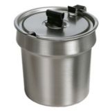 Star&reg; Mfg. Stainless Steel 4 Qt. Inset Bowl w/ Hinged Lid