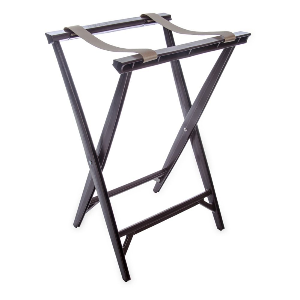 Carlisle Plastic Tray Stand, Walnut, 30-1/2"