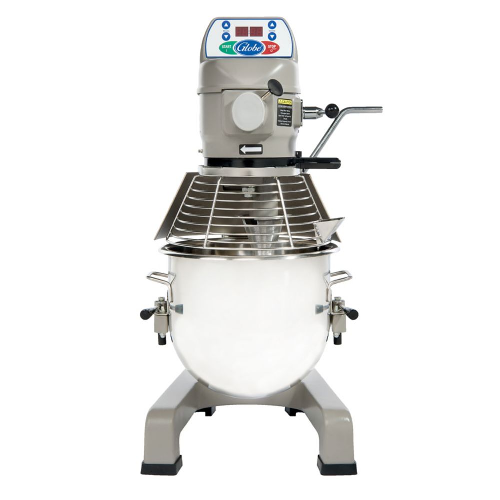 Globe Food 3-Speed 20 Qt Planetary Mixer w/ Built-in Ingredient Chute