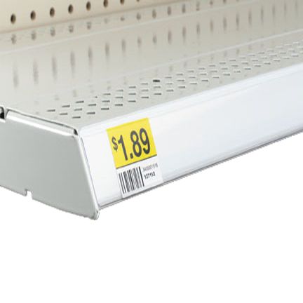 White Label Holder w/Guide Bar, 47-5/8" x 1-1/4"