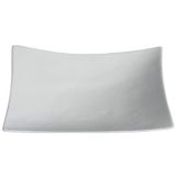 Bugambilia Solid White Resin Coated XXL 338.25 Oz Square Fruit Bowl
