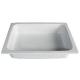 Bugambilia White Resin Coated Half Size Food Pan