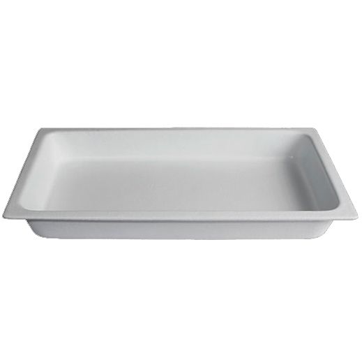 Bugambilia White Resin Coated Full Size Food Pan
