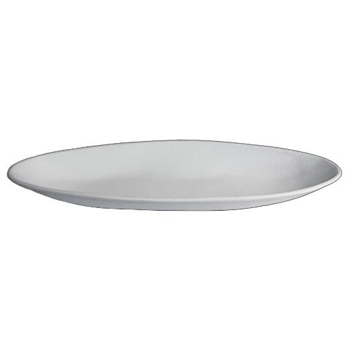 Bugambilia White Resin Coated 109.9 Oz Medium Oval Fruit Bowl