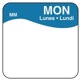 DayMark MoveMark&trade; Trilingual 1" Monday Day Square