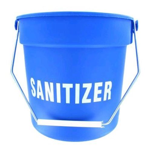Blue Plastic Imprinted 10 Qt Bucket
