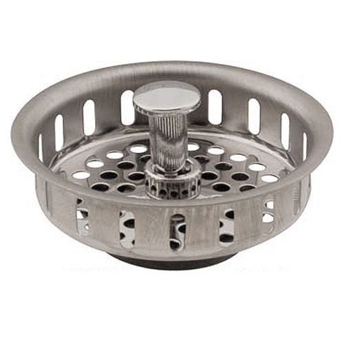 S/S Universal Replacement Sink Baskets, Fits Most 3-1/2" Drains