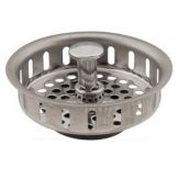 S/S Universal Replacement Sink Baskets, Fits Most 3-1/2" Drains