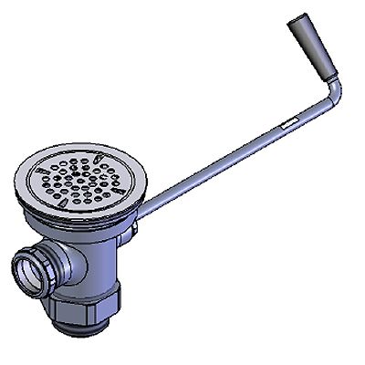 T & S Brass 3-1/2" Twist Waste Valve