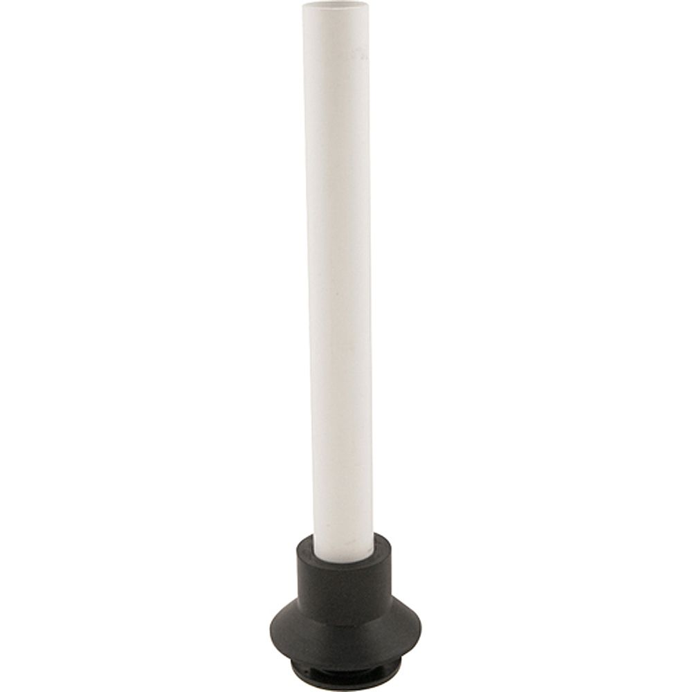 Plastic Overflow Tube W/Dual Rubber Seals, Fits 1 To 1-1/2 Inner Drain