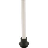 Plastic Overflow Tube W/Dual Rubber Seals, Fits 1 To 1-1/2 Inner Drain