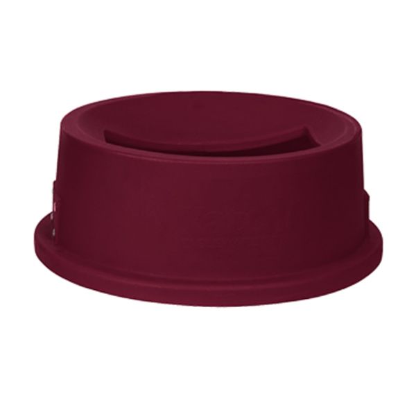 San Jamar&reg; KatchAll&reg; 32-Gallon Red Flatware Retriever