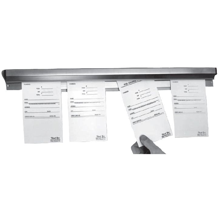 Prince Castle Tuck-A-Note&trade; 48" Aluminum Order Holder