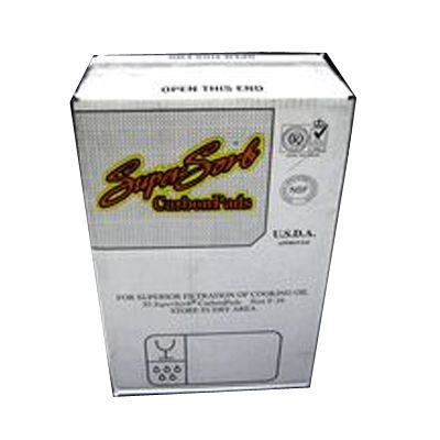 Filtercorp 9-3/5 x 15" Filter Pad for Fryer, 30 Per Box