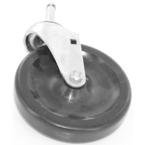 5" Stem Caster w/o Brake, 135 lb Capacity, 1" Wide